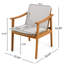 Ensemble de 2 chaises de salle à manger d'extérieur-1505852248