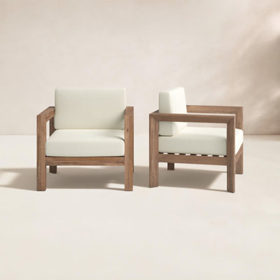 Kesia Acacia Outdoor Lounge Chair