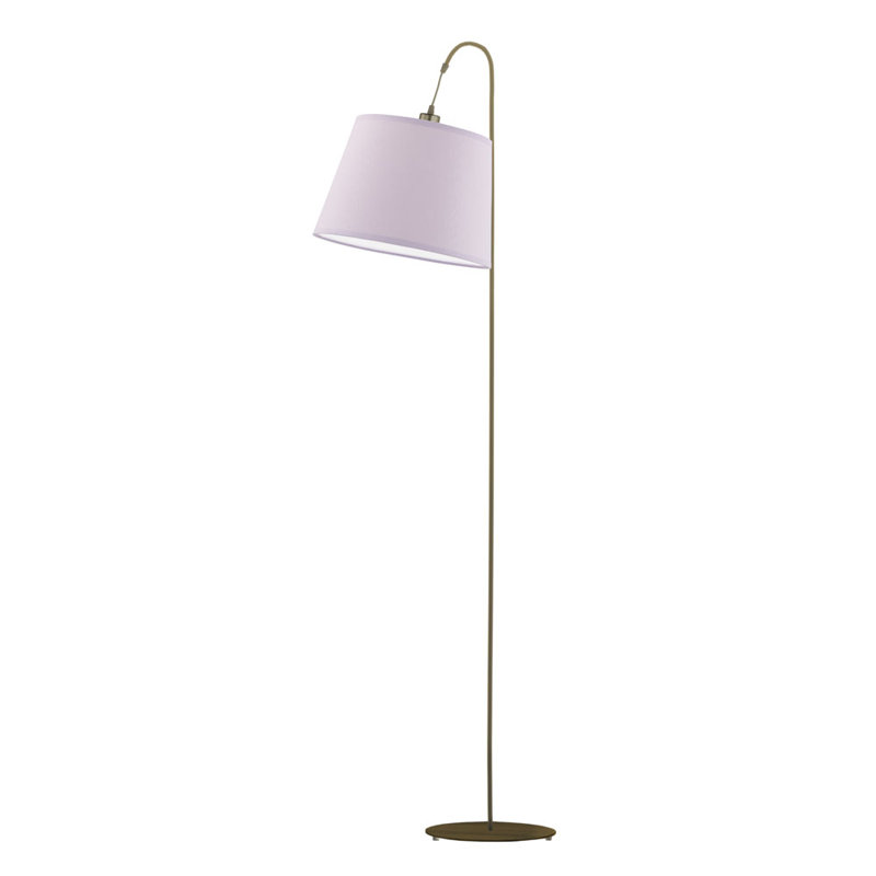 Salom 171 H cm Traditional Floor Lamp, Light Violet