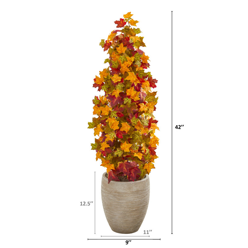 Arbre de noël artificiel en pot de fleurs 29,5 po