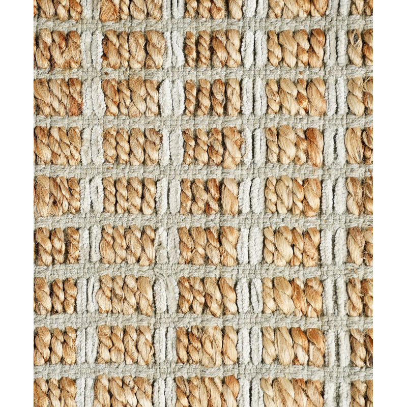 Tapis gris Farmhouse, Rectangle 5 pi x 7 pi 9 po