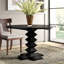 Zig-Zag Round Mahogany Wood Dining Table-20722974-69367115