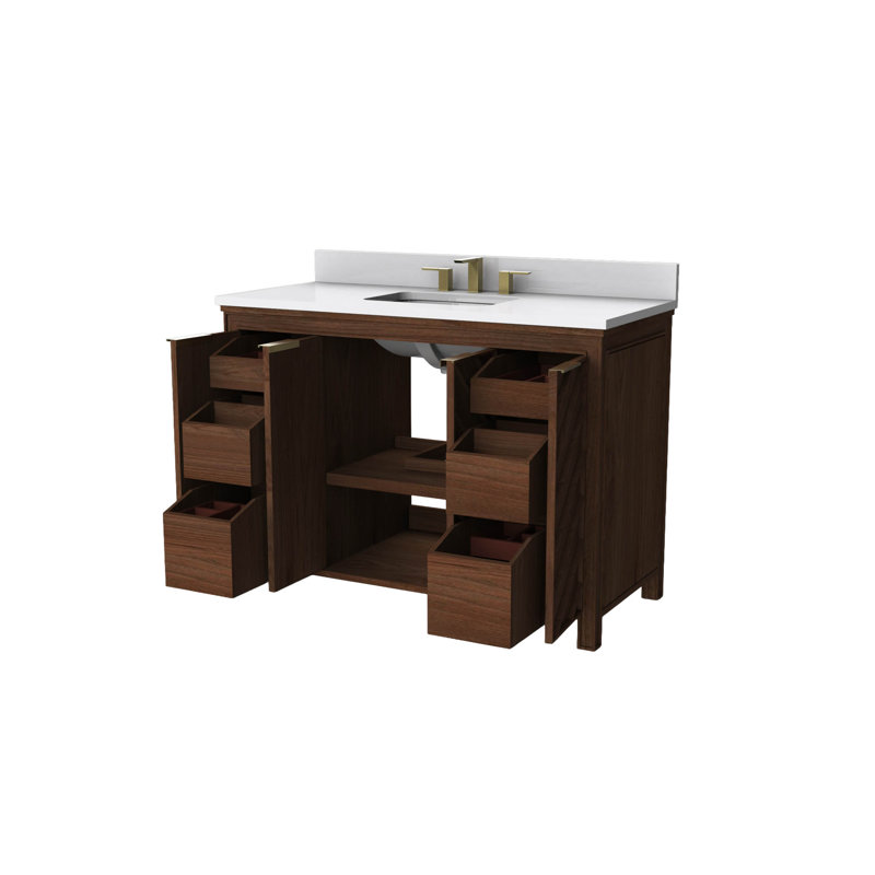 Meuble-lavabo en bois Frank Lloyd Wright USONIA® 48, 48