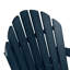 Chaise Adirondack pliante et inclinable en plastique Anette-27118166