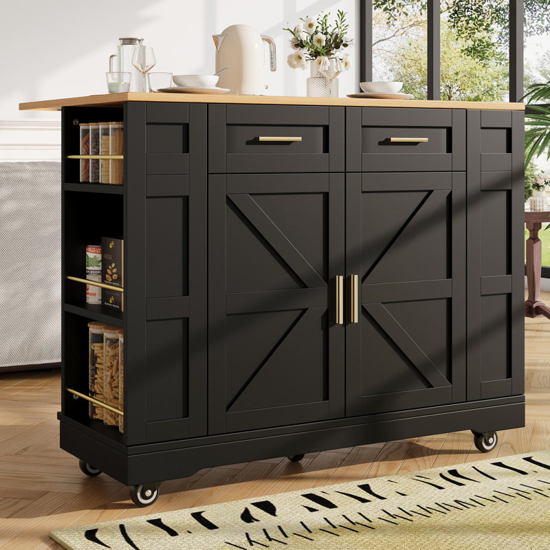 Kitchen Island, Black