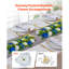 Boules de fleurs pour centres de mariage Arrangement floral faux bleu + blanc