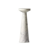Mabel Nesting End Table-Short-Veined White Marble