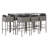 Metal Bar Set with Stools-254051217-266051907