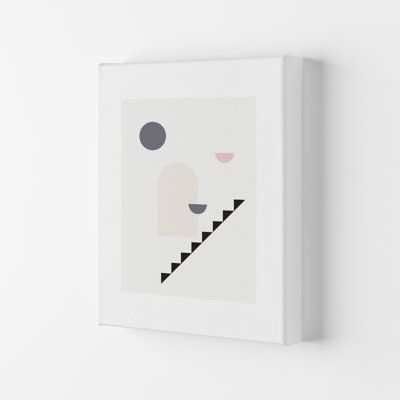 Mila Pink Stairs Right N16 1 Piece Wall Art