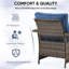 Tapash 4 - Person Patio Conversation Set with Cushions-101826268