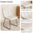 Kitchen Dining Set, 63'' Dining Table with 32.8'' Upholstered Dining Chairs(Table 4Chairs)-126089429-126089430-126089431