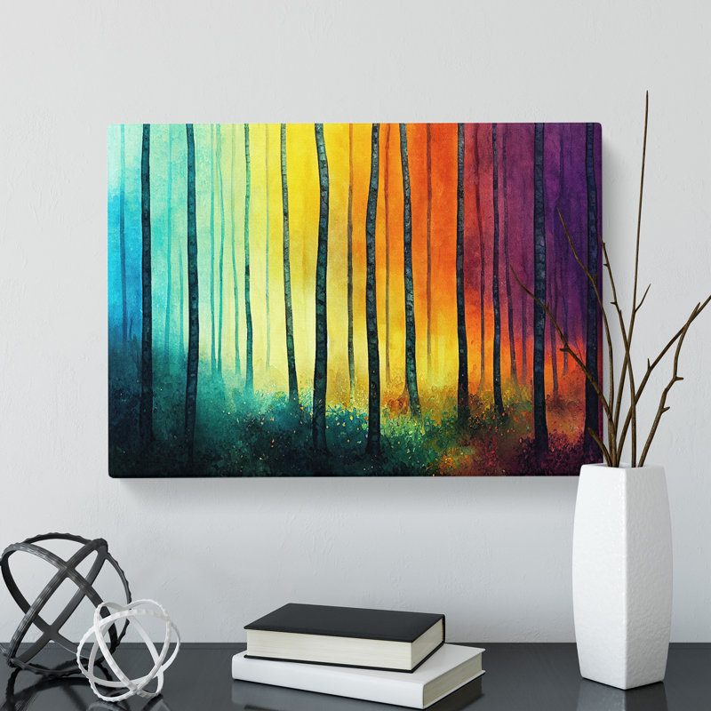 Forest In Technicolour Vol.8 - Wrapped Canvas Print