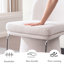 Tabouret de bar contemporain pivotant à 360 ° avec repose-pieds Chrome-1279779499