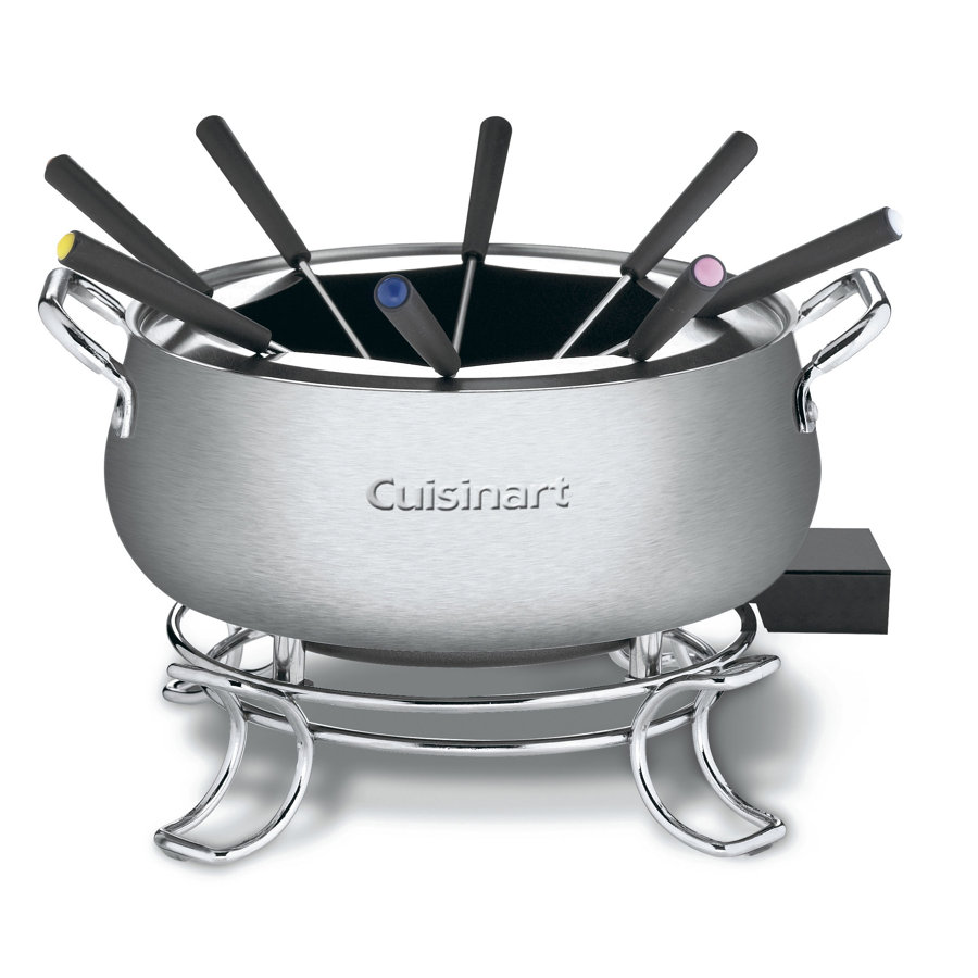 Cuisinart 3 Quart Fondue Pot, For Chocolate, Cheese, Broth, Oil