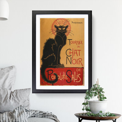 Tournee du Chat Noir Cat Vol.1 by Theophile Steinlen - Picture Frame Graphic Art Print on MDF