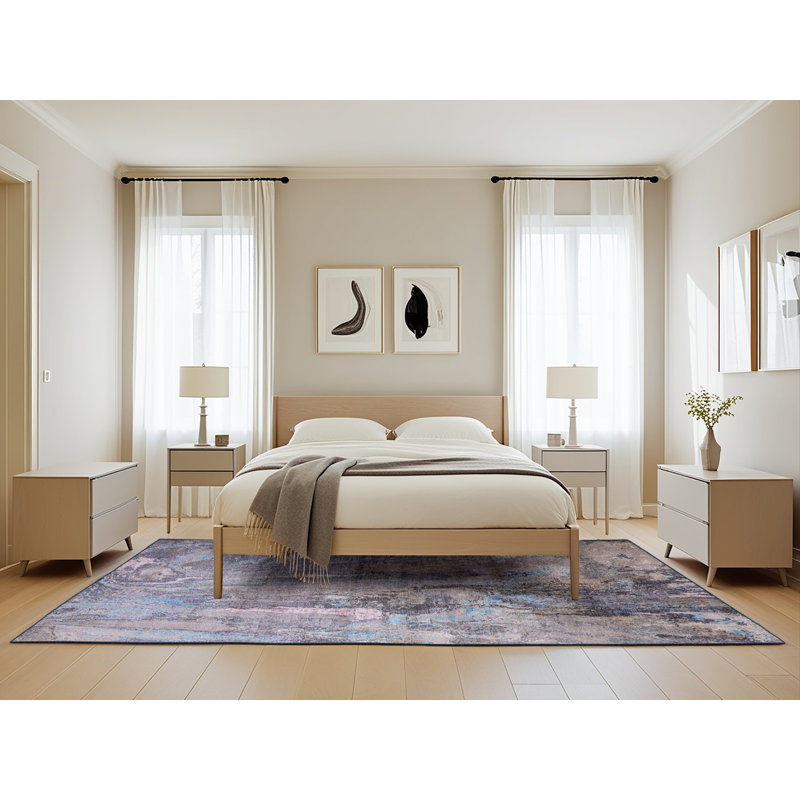 Tapis gris Strope, Rectangle 5 pi x 8 pi