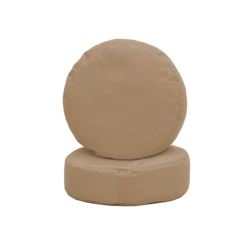 Coussin à billes rond 16 po Element, Sable