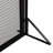 Practical Iron Fireplace Screen With Hinged Access - Convenient Use, 29.95"h X 41.11"w In Matte Black Enhance Security,