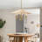 6-Light Hand-Woven Rattan Cone Pendant Chandelier-1229477563-1229477561