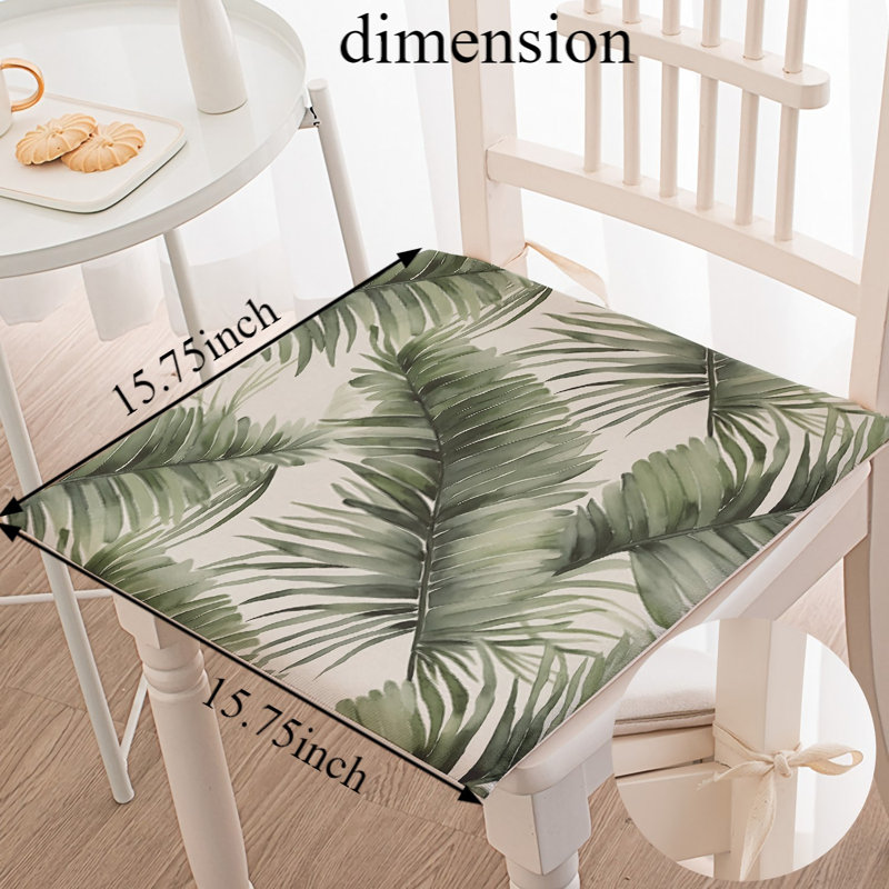 Coussin de chaise Bay Isle Home ™, 15,74 po x 15,74 po