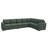 Caren L-shaped Sleeper Sectional Modular Sofa Bed With Storage Seat-115354124