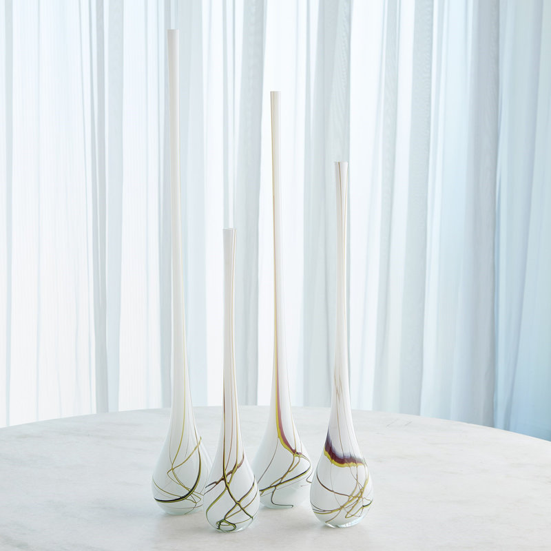 Glass Table Vase, Overall Height- 31.25"