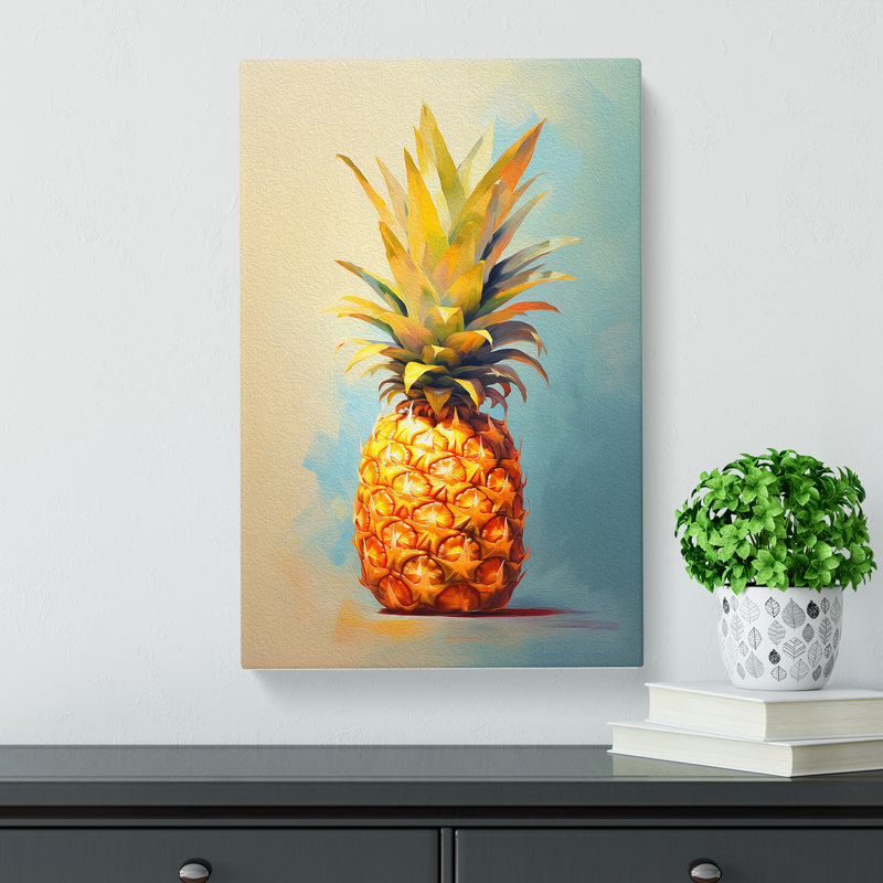 Pineapple Modern - Wrapped Canvas, 60cm H x 40cm W x 3cm D