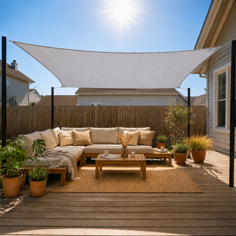 Voile d'ombrage rectangulaire Royal Shade, 18 pi x 14 pi, Gris