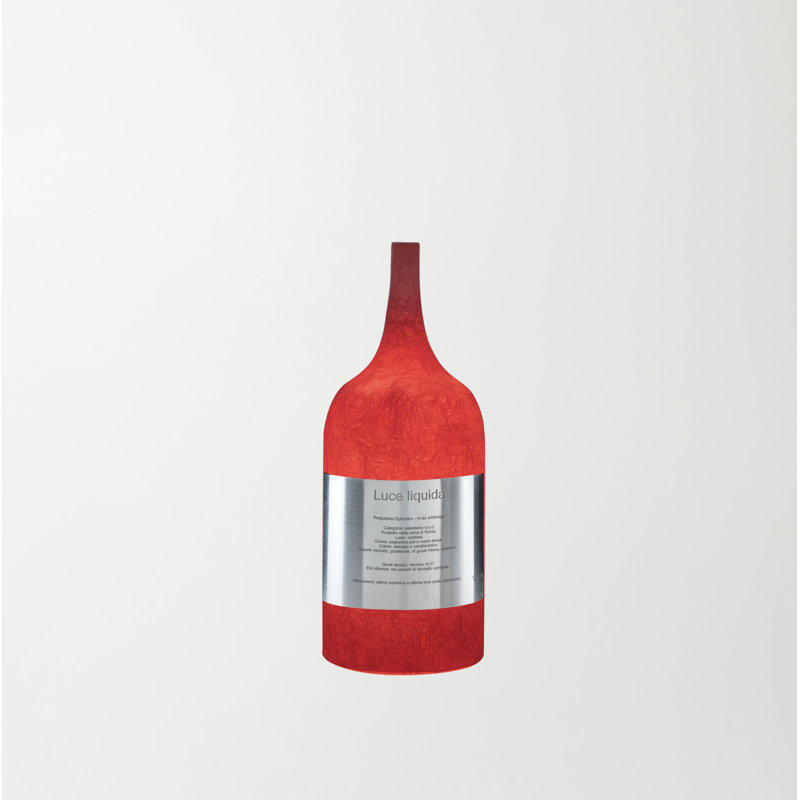 Luna Resin Novelty Lamp, Red
