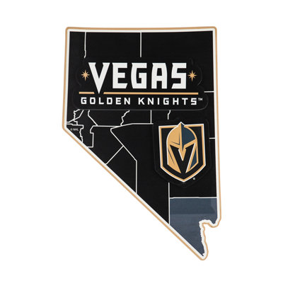 Décoration murale State Shape, Golden Knights de Vegas