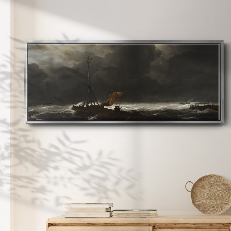 Rough Sea - Toile avec cadre, H 24 po x l 60 po