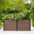 19-48" Wood Look Elevated Garden Bed, Composite Planter Box for Vegetables & Herbs, Patio-583081581