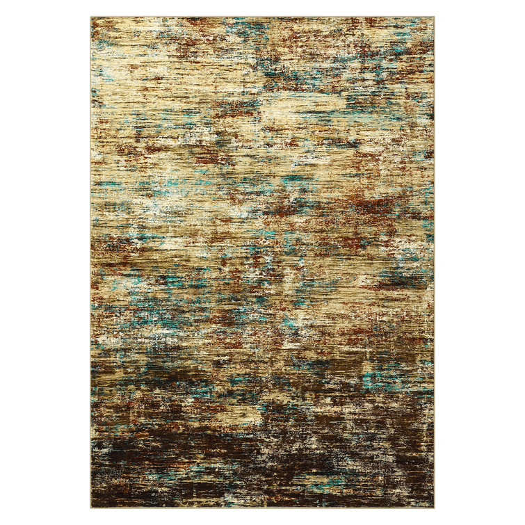 Non-Slip Machine Washable Area Rugs, Modern Abstract Rug with Non-Slip Backing for Living Room Bedroom Dining Room