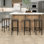 Tabouret de comptoir 26 po Audelio