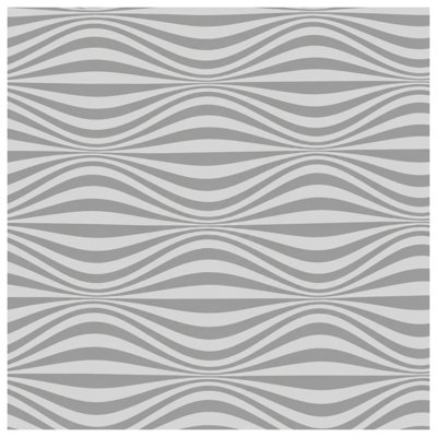 Grey Wavy Stripes Double Sided Throw Pillows
