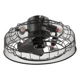 Cashten 18" Caged Ceiling Fan with Remote Control
