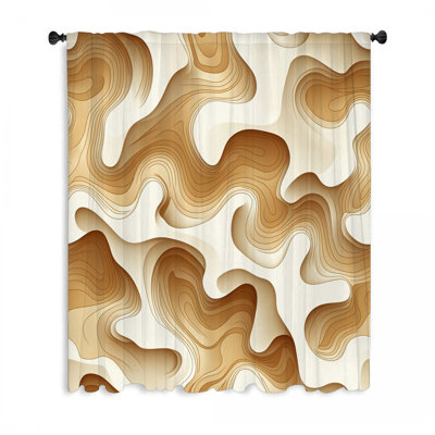 Rideaux topographiques, voilages abstraits et voilages - 1 panneau