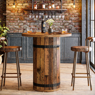 Table de bar ronde 31,5 po, table bistro bistro (table seulement)
