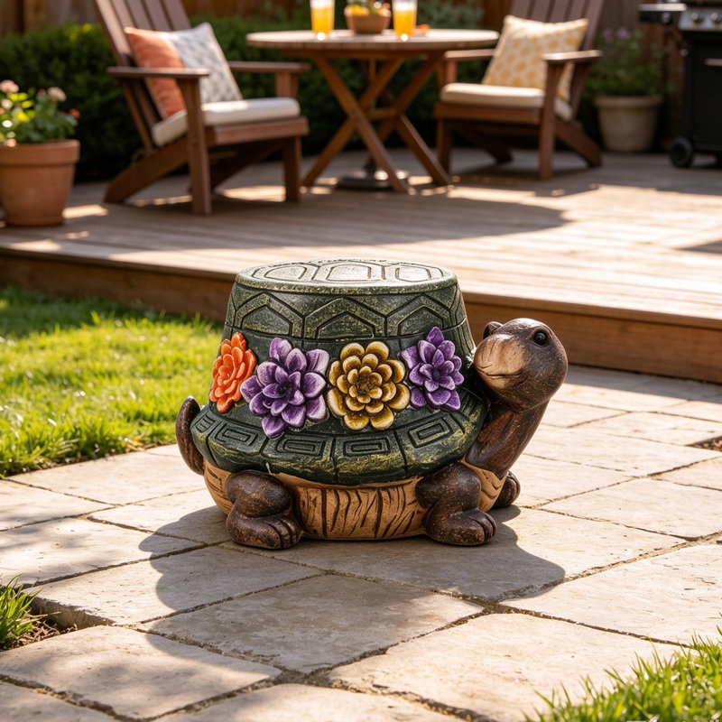 Statue de jardin 13,7 po Tortue
