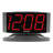 Sharp LED Digital Alarm Clock, Red LED Display, Swivel Base-95452421