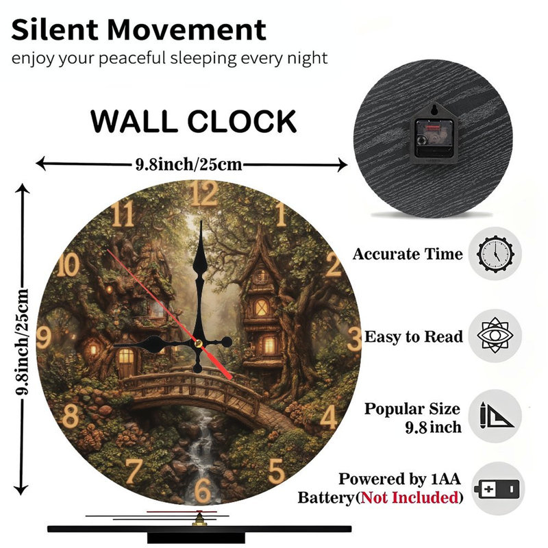 Fantasy Tree House Clock Face