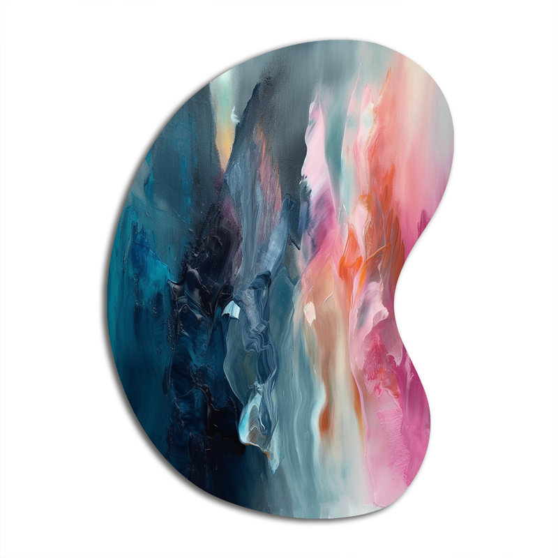 Chinwe - forme abstraite de flèche - art mural asymétrique en métal, H 39 po x l 28 po