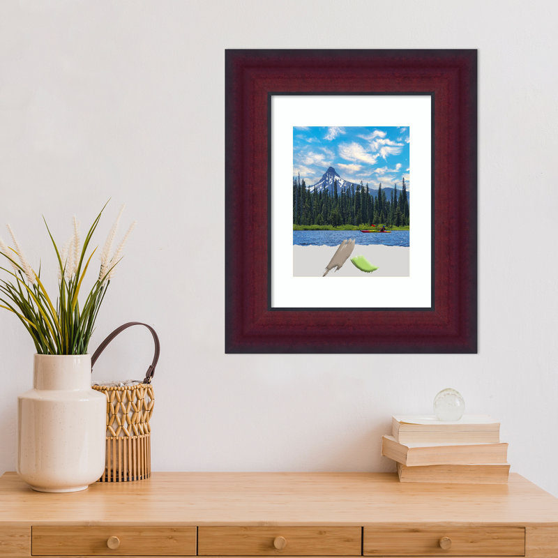 Cadre photo en bois de cerisier Canterbury, cadre photo, cadre artistique, 11 po x 14 po