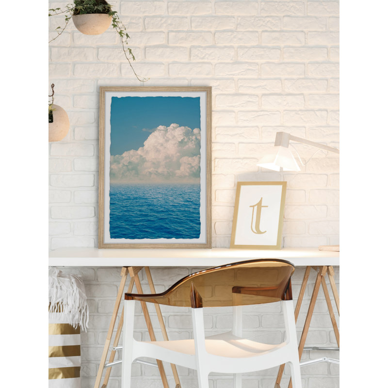 Where Cloud Meets The Sea - Single Picture Frame Painting, 91cm H x 61cm W x 3.81cm D
