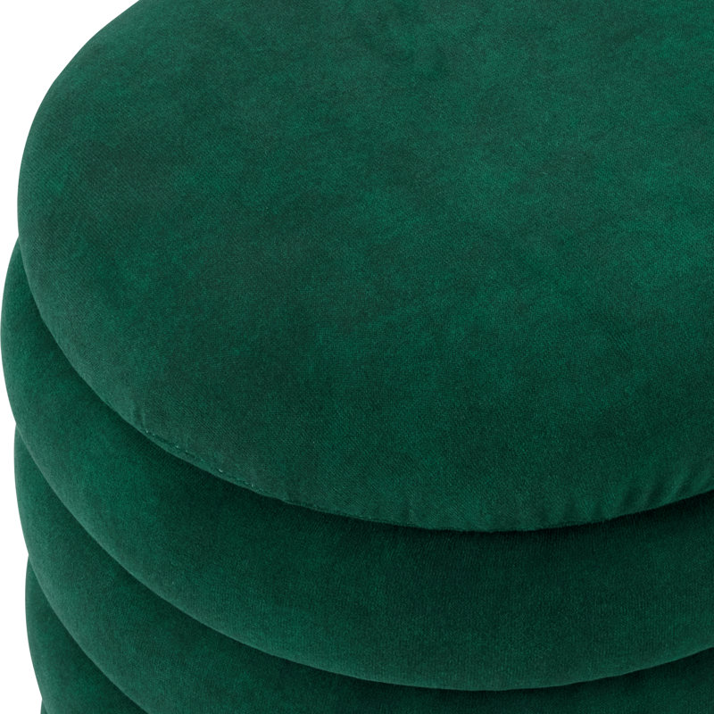 Banc de rangement avec repose-pieds Berkeley, Vert