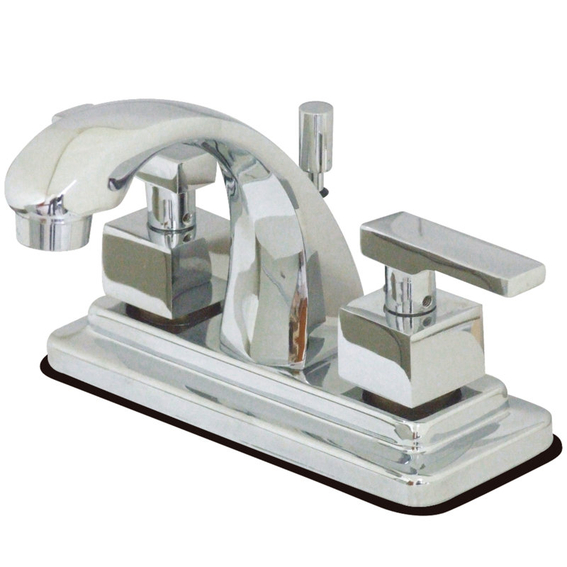 Tampa Centerset Bathroom Faucet with Drain Assembly, Polished Chrome
