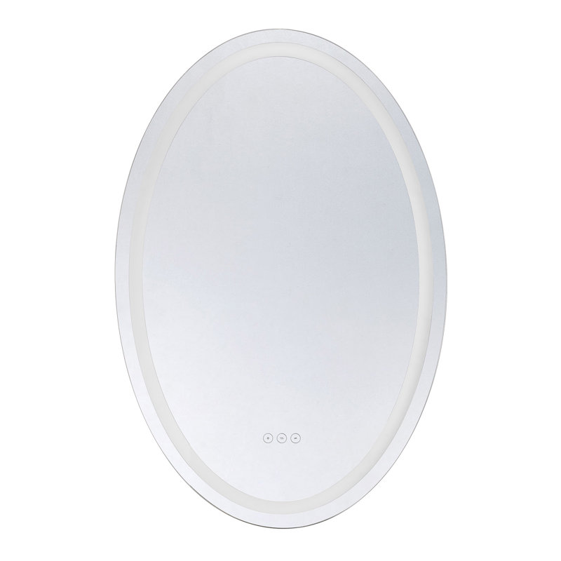 Orvix LED Oval Frontlit Mirror, 36" x 24", Oval