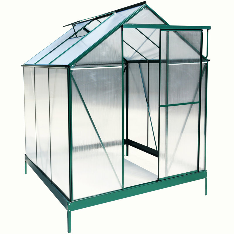Greenhouse, 96.8" H x 75.2" W x 75.2" D, Green