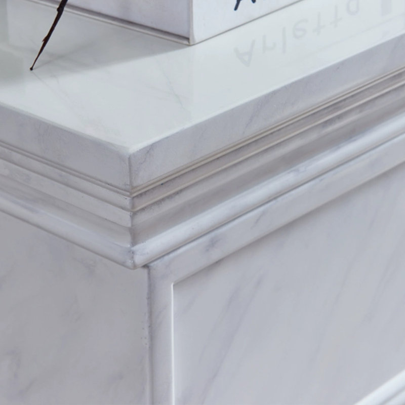 White Solid Wood Electric Fireplace, 40.16" H x 47.24" W x 17.99" D, White