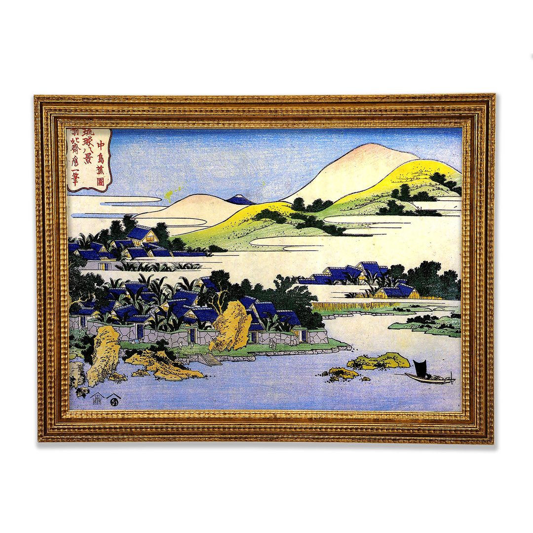 Landschaft von Ryukyu von Hokusai - Druck